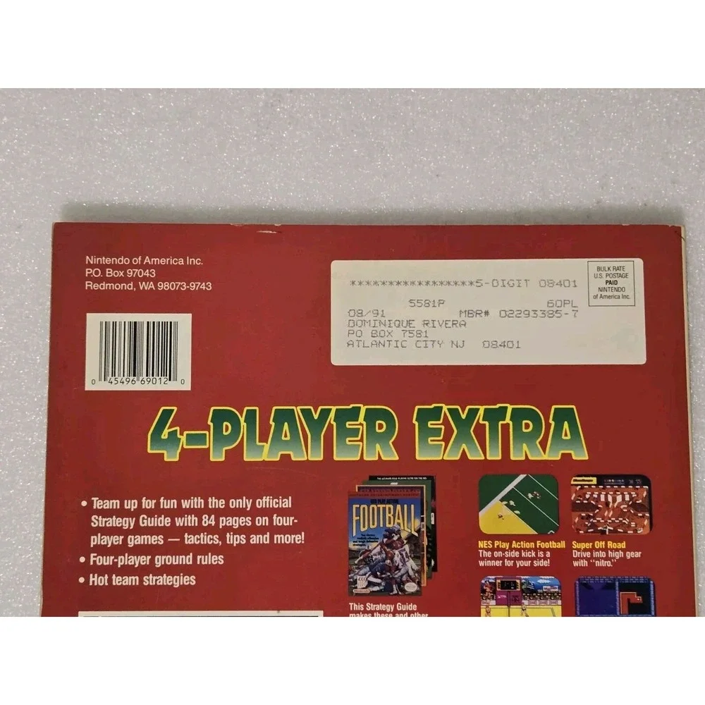 Nintendo Power Strategy Guide: 4 Player Extra‎ 1990 Volume 19 NES Magazine